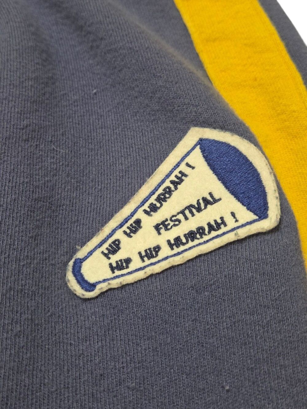 Sundry Trouser Cotton Sweatpants French Terry Navy Yellow Stripe S Festival C271 - Picture 6 of 10
